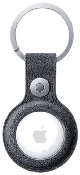 Obsidian Alcantara AirTag keychain